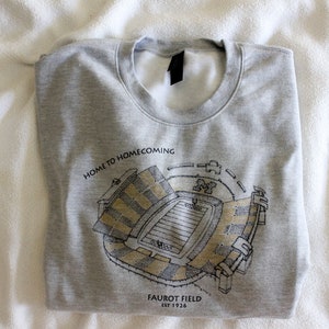 Faurot Field - Columbia Missouri - Stipple Drawing Sweatshirt - Missouri Sweatshirt -  Football Shirt