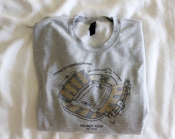 Faurot Field - Columbia Missouri - Sweat-shirt à motif pointillé - Sweat-shirt Missouri - Maillot de football