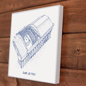 Globe Life Field - Texas Rangers - Stipple Art Print - Baseball Art - Texas Rangers Art - Texas Rangers Print