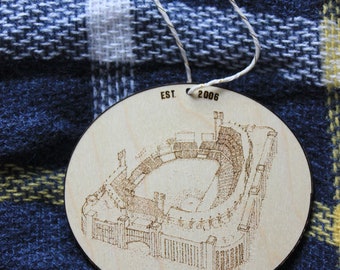 Busch Stadium - St Louis - Stipple Drawing Ornament - St. Louis Ornament - Busch Stadium Ornament - Christmas