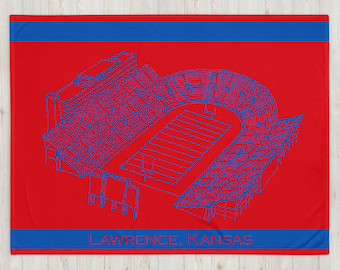 Kansas Football Throw Blanket