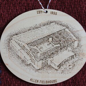 Allen Fieldhouse Ornament - Lawrence Kansas