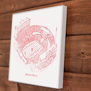 Jones AT&T Stadium Stipple Art - Lubbock Texas