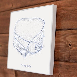 Scottrade Center - St Louis Blues - Stipple Art Print - Hockey Art - St Louis Blues Art - St Louis Blues Print