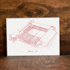Brammal Lane - Sheffield United - Stipple Art Print  - Soccer Art - Sheffield United Art - Sheffield United Print - Sports Art