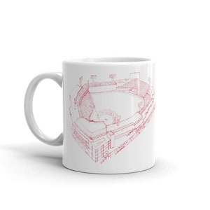 Fenway Park - Boston Red Sox - Stipple Art - Mug - Baseball Mug - Boston Red Sox Mug - Coffee Mug