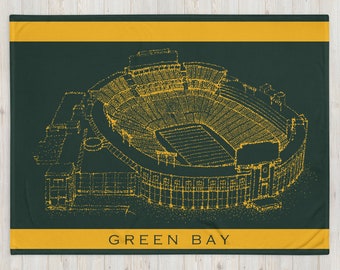 Lambeau Field - Green Bay Throw Blanket