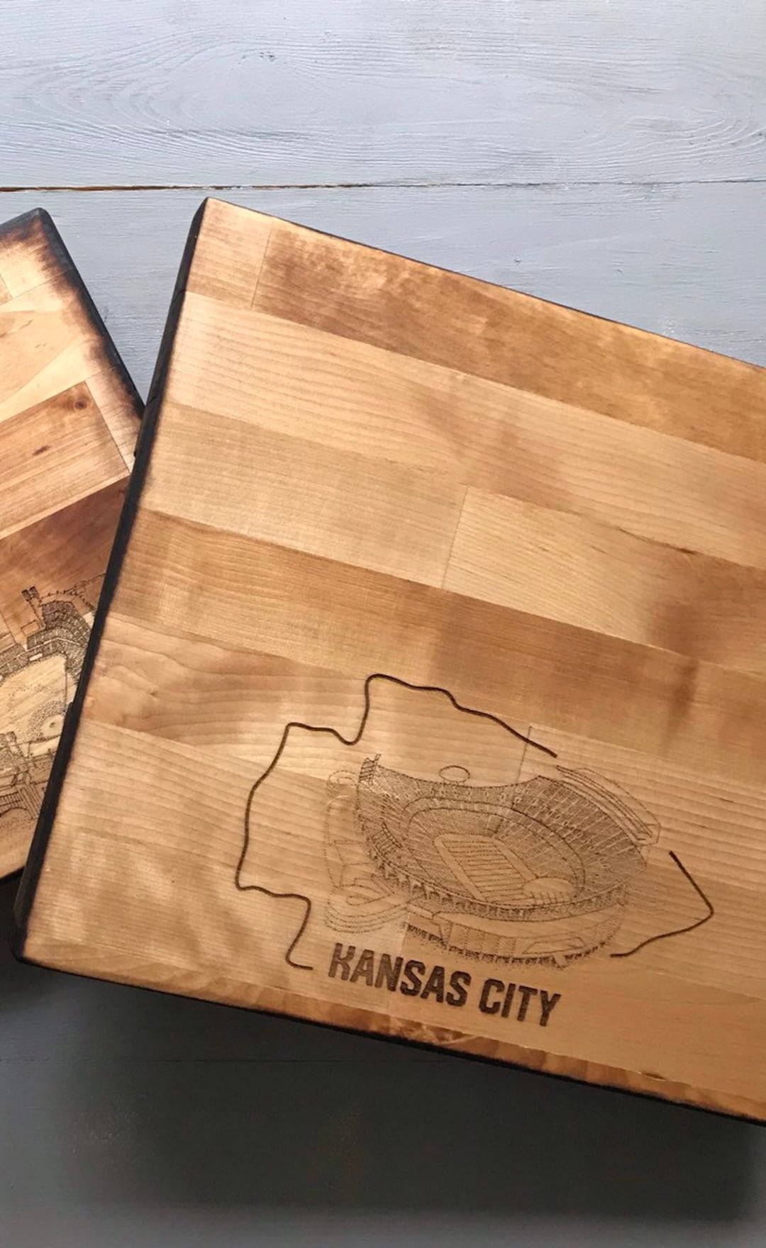 Arrowhead Stadium Kansas City Kansas City Butcher Block - Etsy