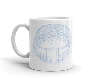 Kauffman Stadium - Kansas City Royals - Kansas City Royals Mug - Stipple Art Mug - Baseball Mug - Coffee Mug