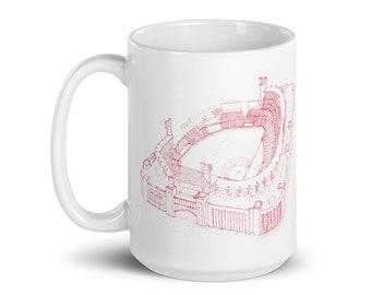 Busch Stadium - St Louis Cardinals - Stipple Art - Mug - Baseball Mug - St Louis Cardinals Mug - Coffee Mug