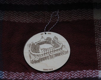 Coors Field - Colorado Rockies  - Baseball  - Colorado Rockies Art - Rockies Ornament - Colorado Ornament - Christmas