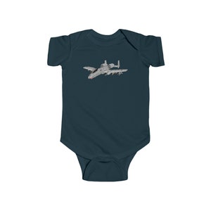 A-10 Infant Bodysuit Short Sleeve | Infant Aviation Tee | A-10 Pilot Baby Bodysuit | Warthog Infant Bodysuit | A-10 Warthog Baby Gift