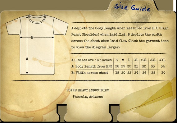 Seven Sisters Clothing Size Chart