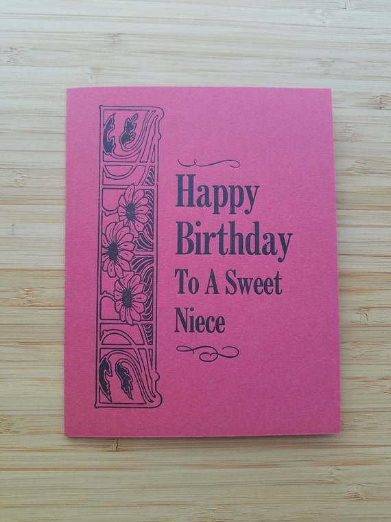 Joyeux Anniversaire A Une Niece Douce Carte Danniversaire Etsy France Joyeux Anniversaire A Une Niece Douce Carte Danniversaire Etsy France