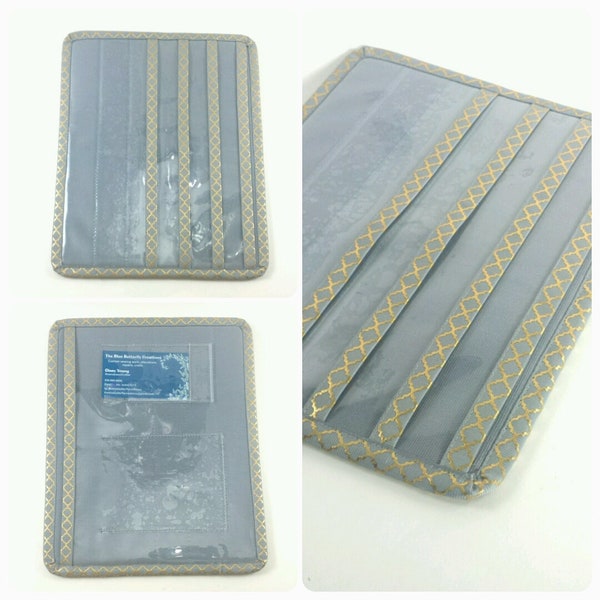 JW Tract and Magazine Holder Ministry Service Organizer Folder - GRAY - Made to Order - with Contact Card and Meeting Invitation pockets