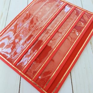 Ministry Service Organizer: Handmade Jw Tract & Magazine Holder Red