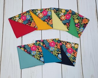 Corner Floral Fabric Bookmark