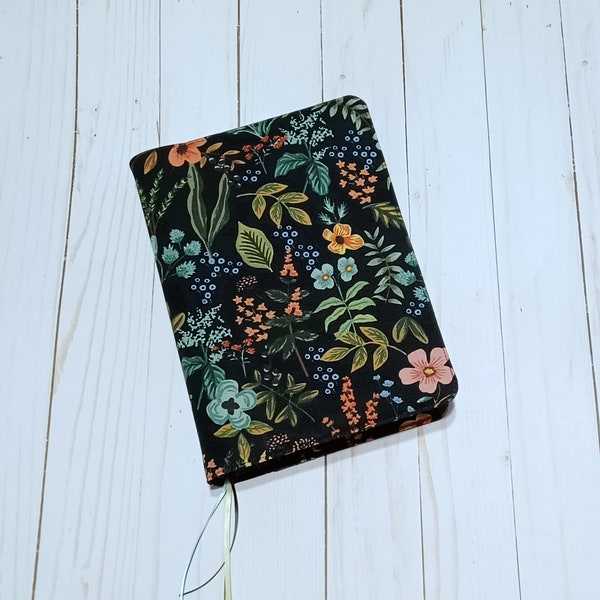 New World Translation NWT Bible cover - Cotton + Steel Rifle Paper Co. Fabric Amalfi Herb Garden and Bramble Daisy Fields