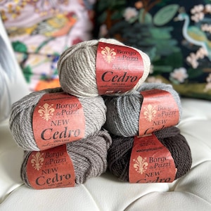 ¡Venta Destash! Lana Borgo de' Pazzi New Cedro Aran (Varios Colores)
