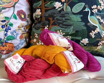 Vente à emporter ! Fils de soie pima Tonos Alpaga Misti (différentes couleurs chaudes)