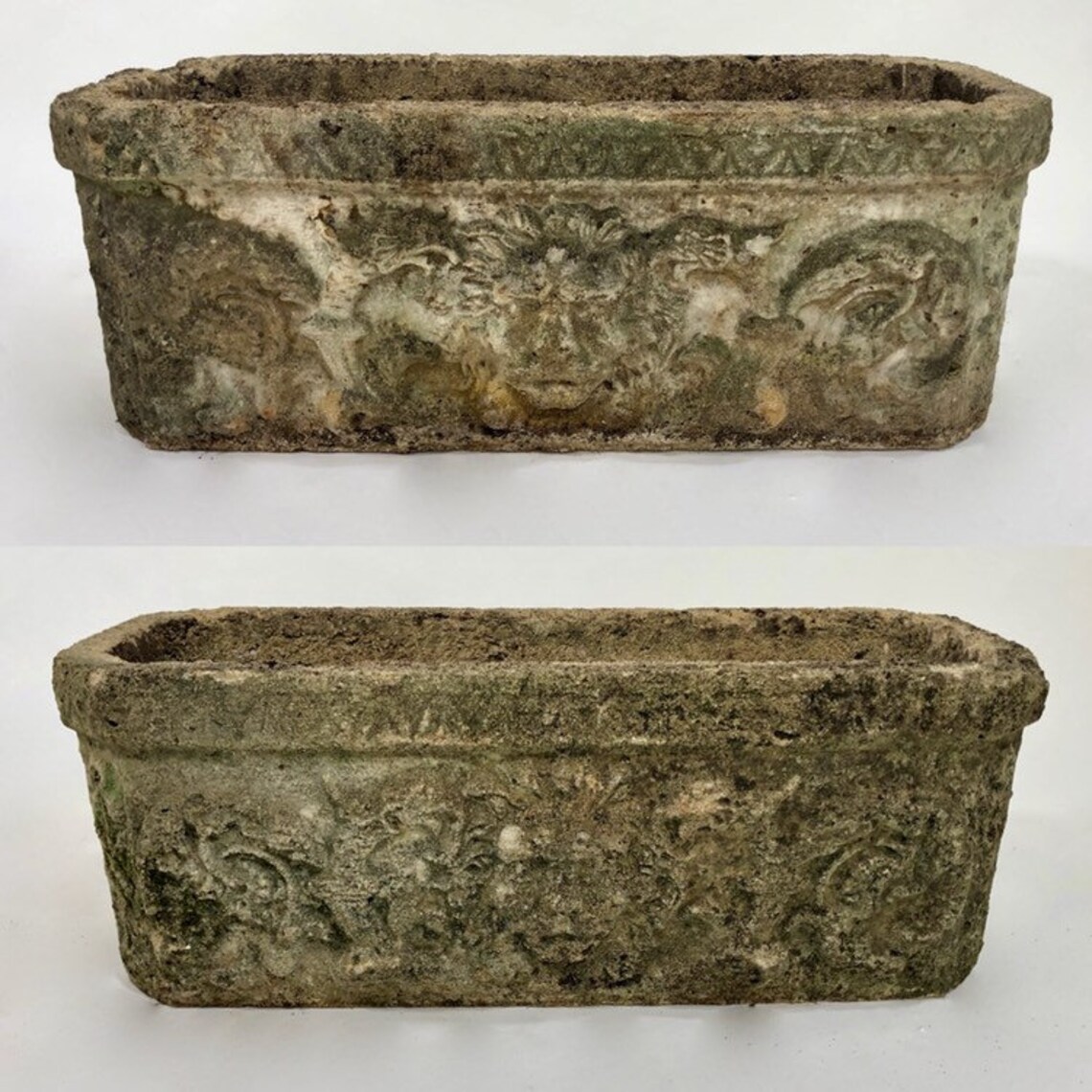 A Pair of Ancient English Garden Planters with Etsy