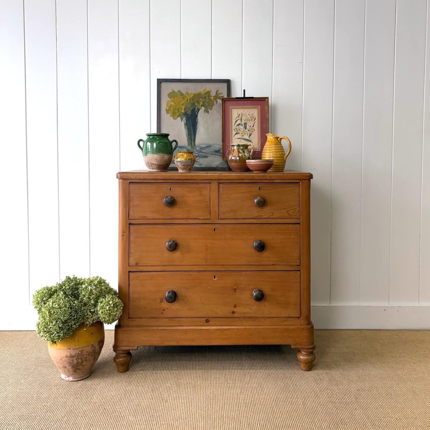 Antique English Chest of Drawers - Etsy