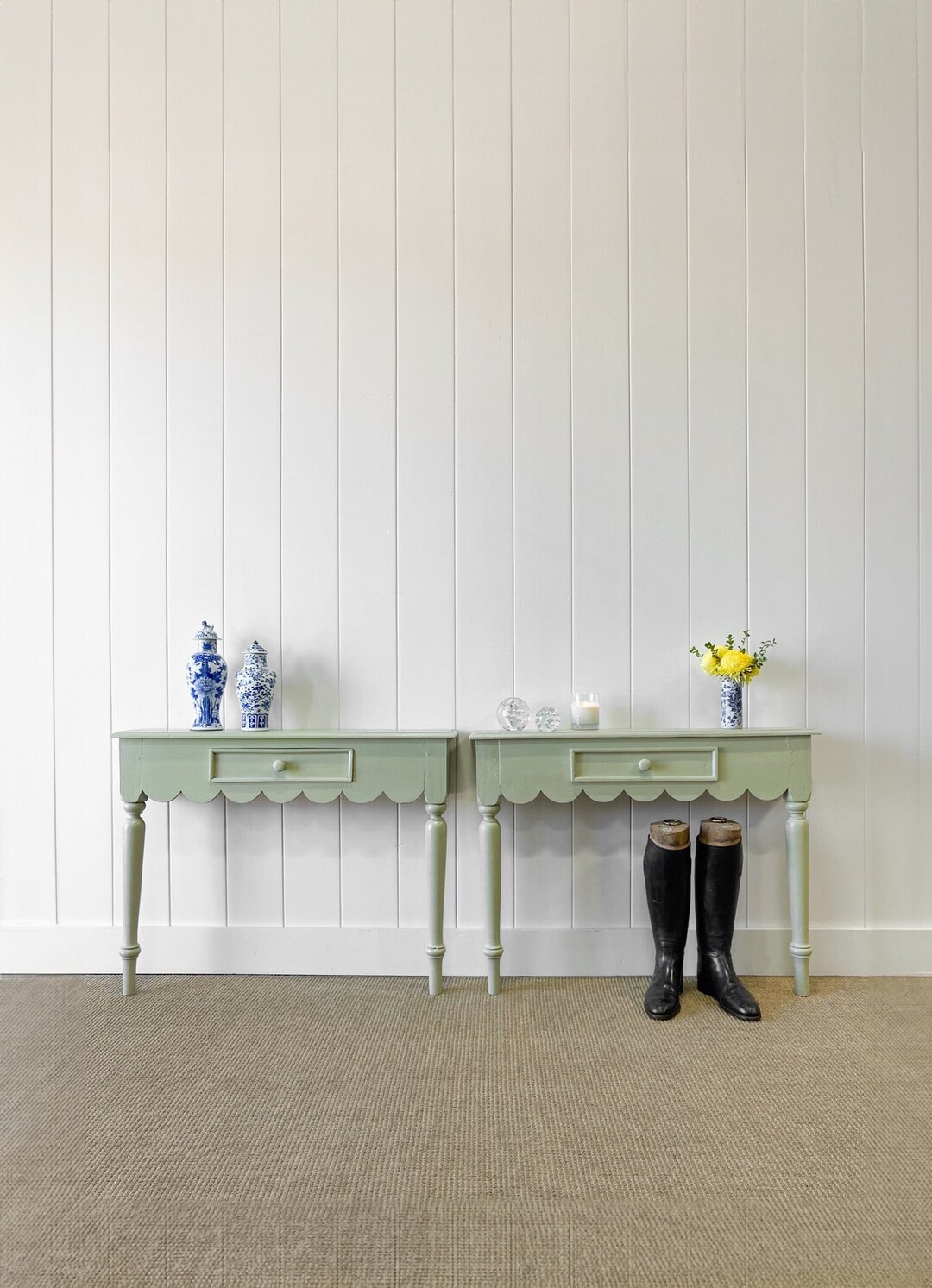 Pair of Charming Antique English Console Side Tables or Night Stands - Etsy