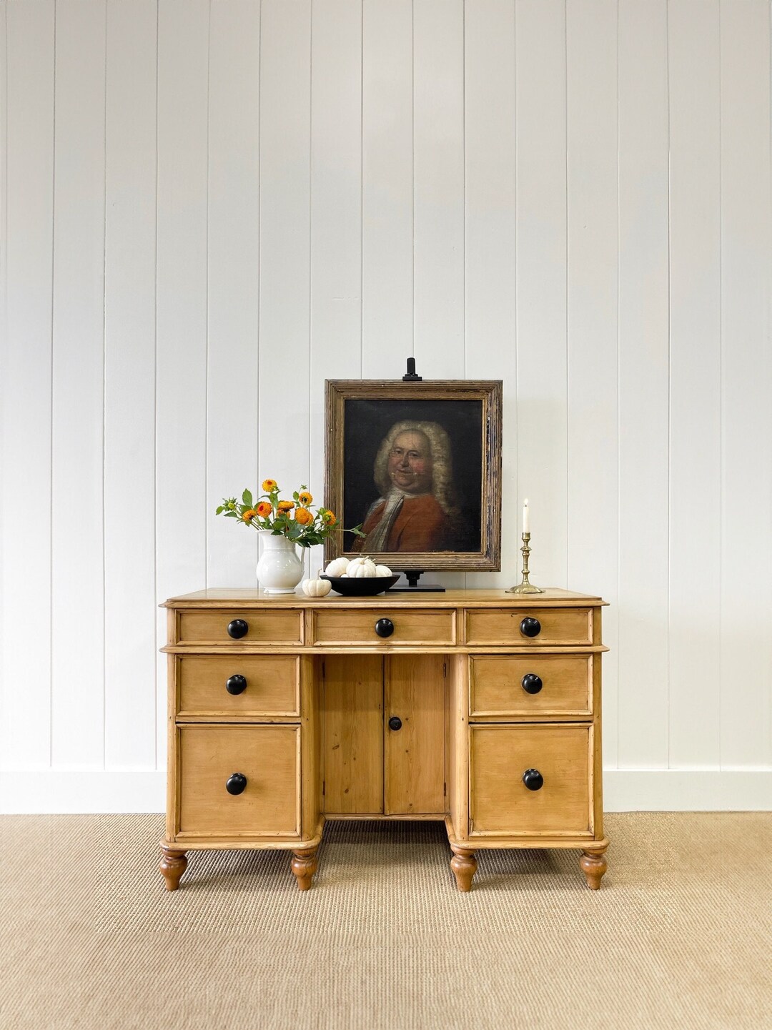 An Antique English Pine Sideboard C1890 Etsy