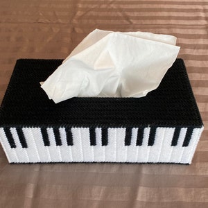 Handmade Piano Tissue Box Cover | Music Teacher Gift | Gifts for Pianist | Piano Player Gifts