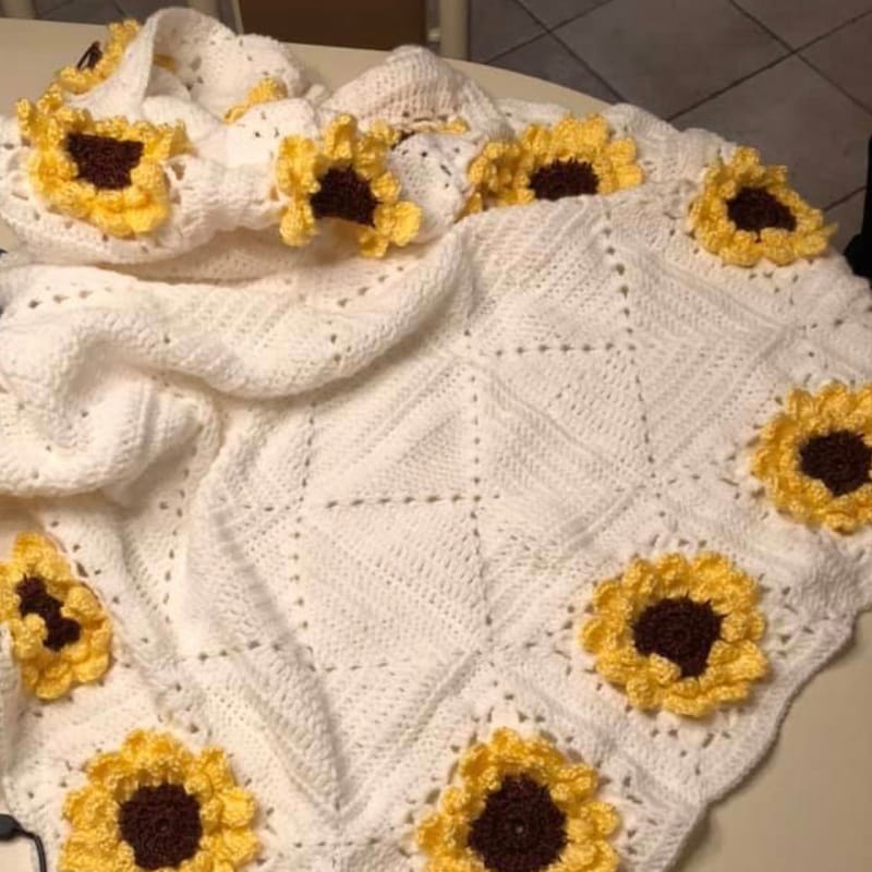 Hamster Sunflower Pattern Print Blanket
