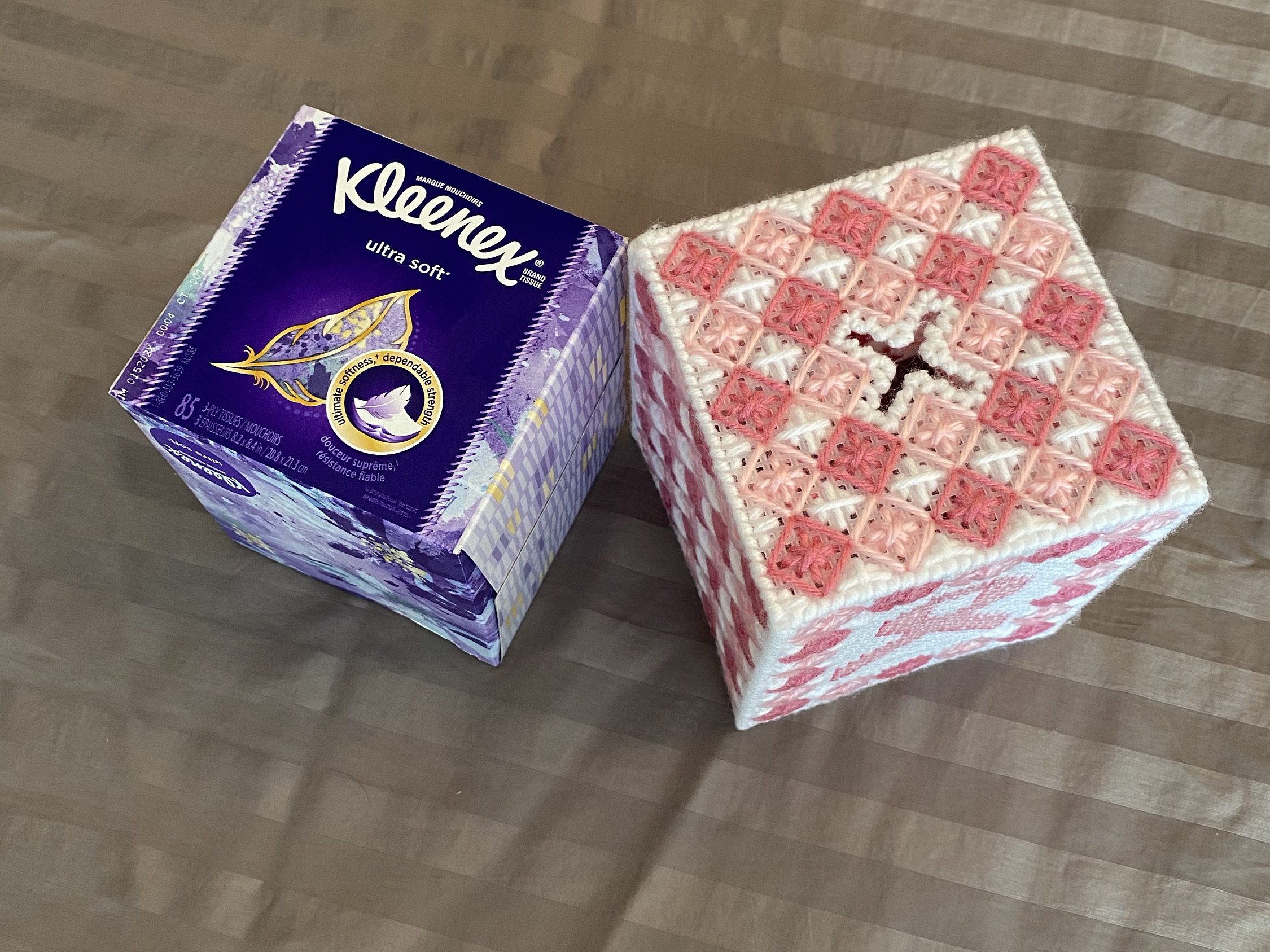 Pink Ribbon Tissue Handmade Pink Ribbon Tissue Box Cover | Breast Cancer Awareness - Etsy