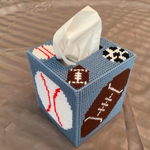 Handmade Sports Tissue Box Cover | Kids Room Decor/Sports lovers