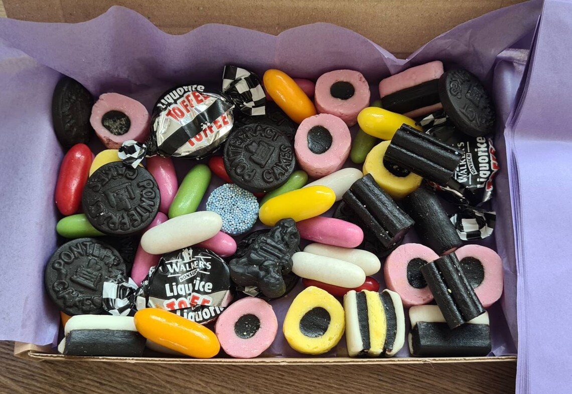 Liquorice Allsorts Sweet Hamper Box Gift Birthday Christmas Etsy UK