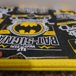 DC Batman & Superman accessory bag/zipper pouch/toiletry bag/travel bag/make up bag/essential oil bag MEDIUM