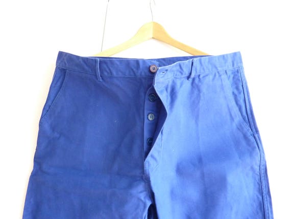 Vintage French chore work pants, carpenter trouser
