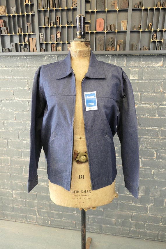 french denim work jacket