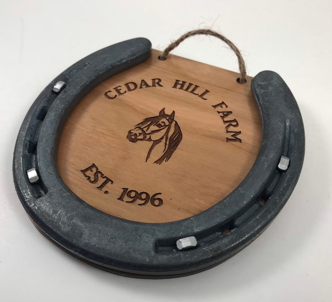 Personalized Horseshoe Engraved Horseshoe New Home Gift Etsy