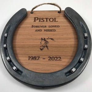 Horse Memorial, Horse Loss Gift, Engraved Horseshoe, Pet loss gift, Customized Horseshoe, Personalized Horseshoe, horse remembrance gift