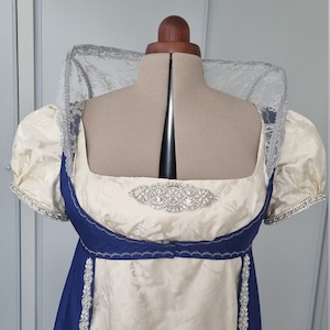 Silk dress Bridgerton Regency Jane Austen Empire Napoleon Made to order- Tailor made