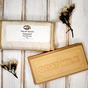 Pure and Natural Unscented Goat Milk Soap