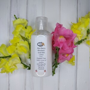 Red Berry Rhubarb Goat Milk Lotion