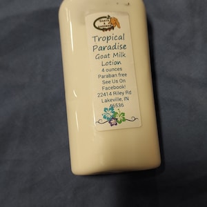 Loción de leche de cabra Tropical Paradise