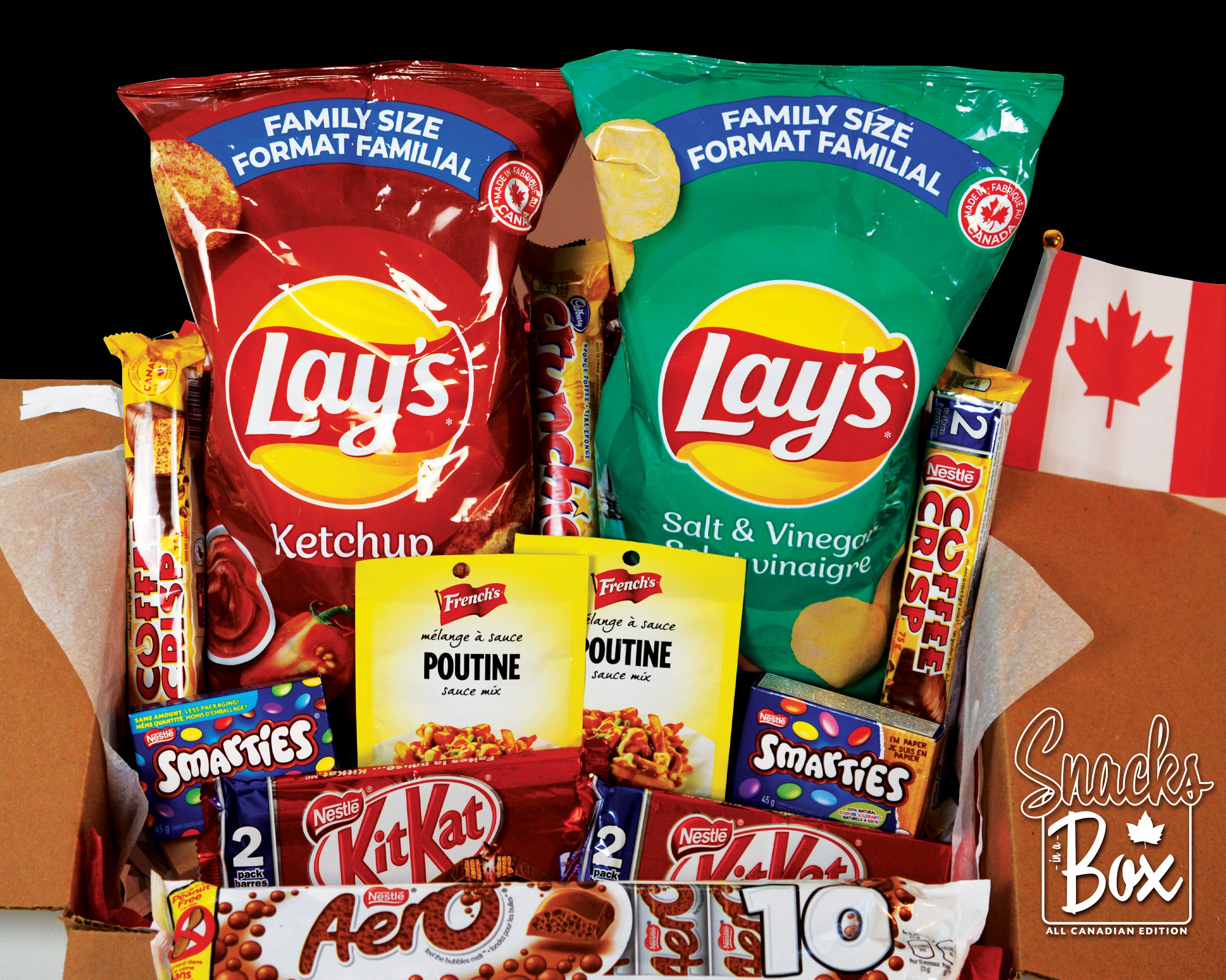 Snack Box Canadian Snack Box Care Package Canada Snacks Etsy