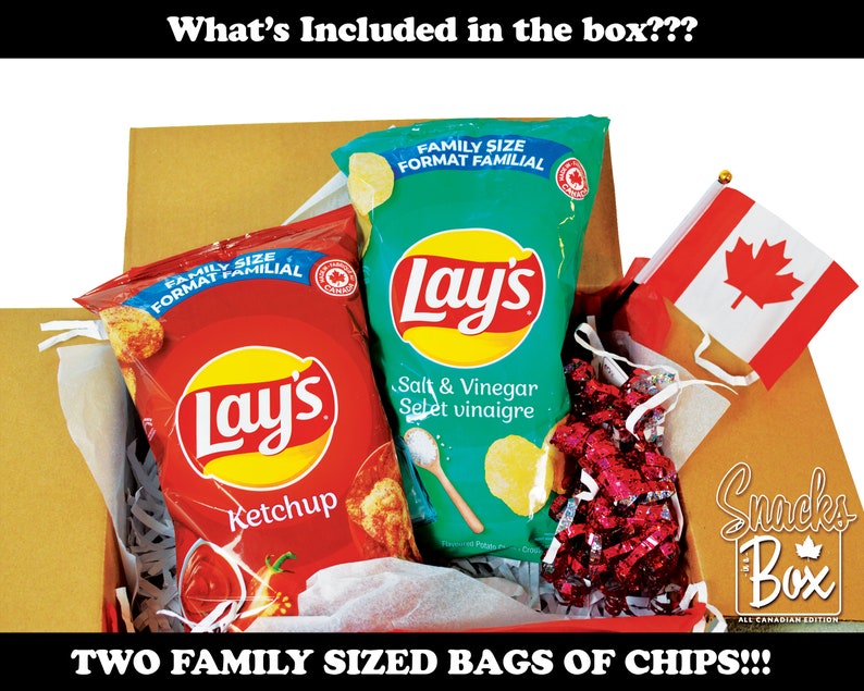 Snack Box Canadian Snack Box Care Package Canada Snacks Etsy