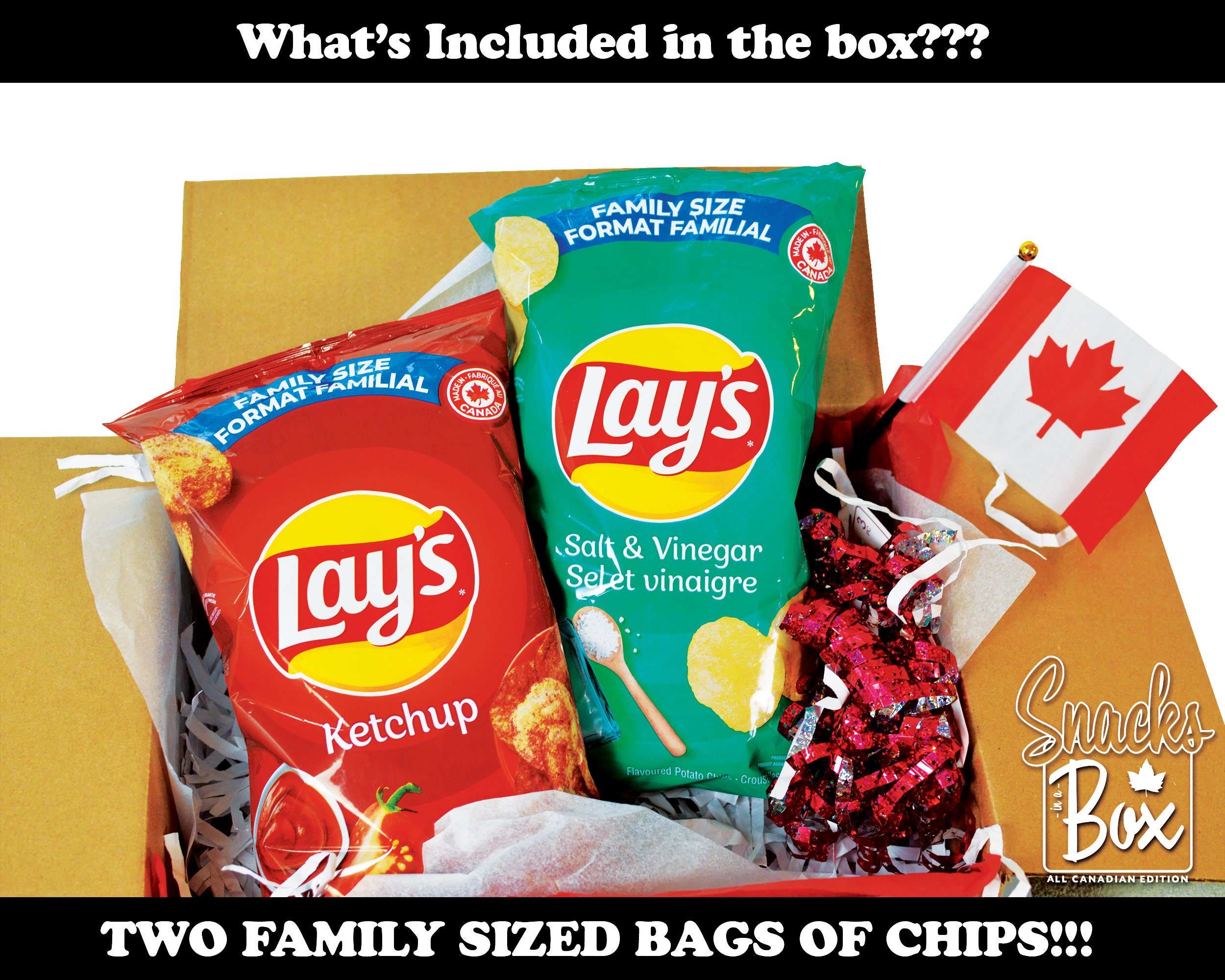 Snack Box Canadian Snack Box Care Package Canada Snacks Etsy