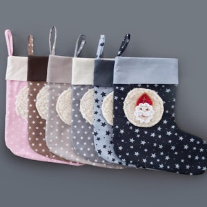 Stivali di San Nicola da riempire per bambini - calze di San Nicola colorate con nomi, stivali di San Nicola personalizzati con vescovo, in tanti colori