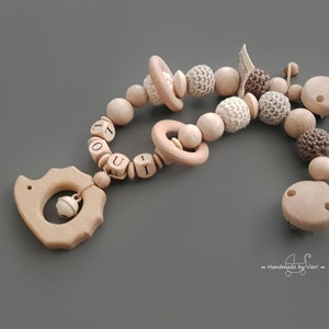 Kinderwagenketting met naam egel kinderwagenketting jongen kinderwagenketting meisje gepersonaliseerd cadeau voor geboorte babycadeau