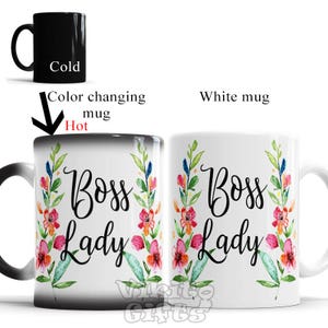 Boss Lady Mug, Boss coffee Mug, Gift for Boss Lady, Funny Office cup, I'm The Boss ceramic tea mug, Lady Boss Mug, Boss Lady Coffee Mugs image 3