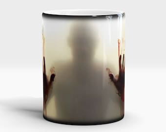 Zombie kleur veranderende koffie thee keramische bloedmok Cadeau voor hem Cadeaus beste vriend Black Magic Cup