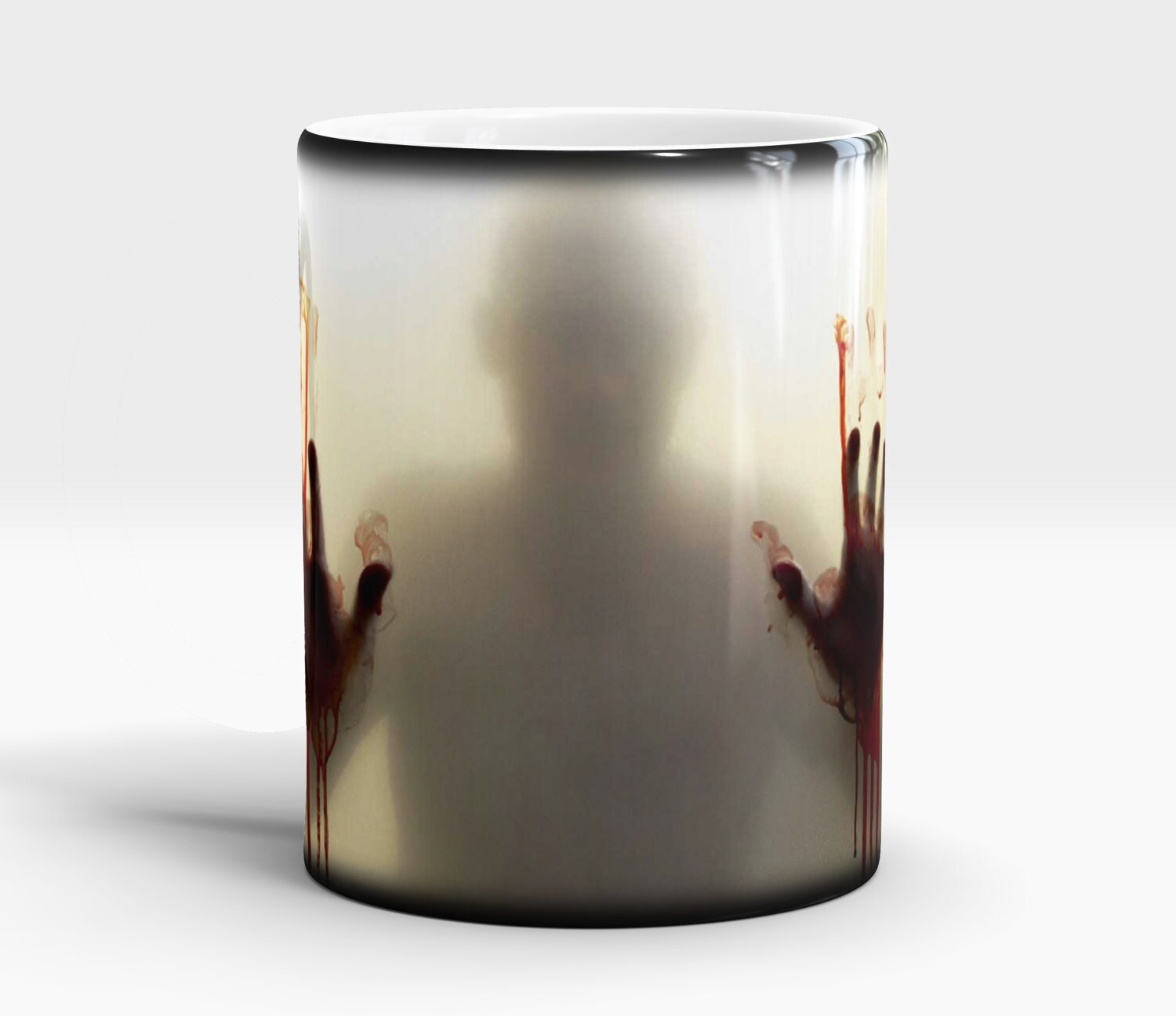 Zombie Walking Dead Color Changing coffee tea ceramic blood mug Gift …
